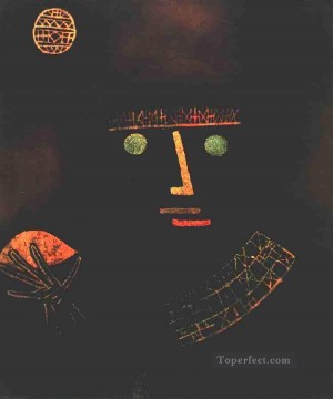  Black Oil Painting - Black Knight Paul Klee